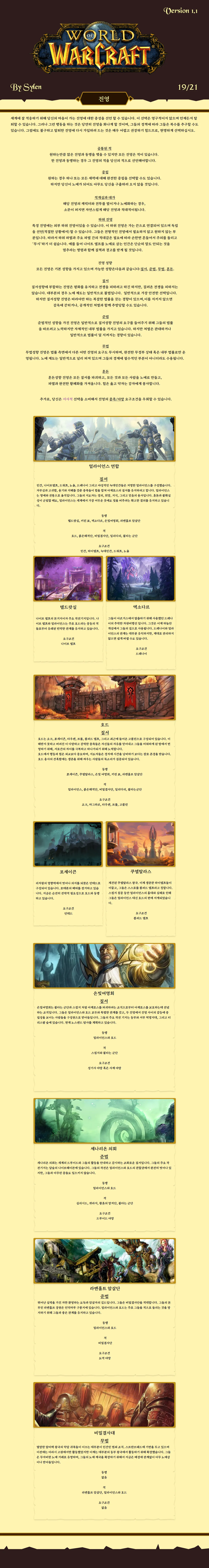 [재업] [번역] [NSFW] World of Warcraft CYOA 1.1+DLC CYOA 채널