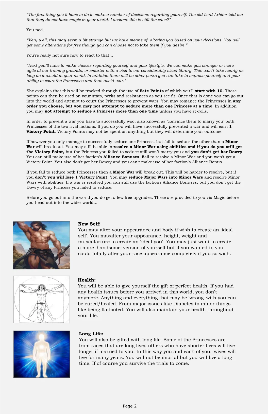 (스압/NSFW) Make Love Not War CYOA/RYOA V2.0 CYOA 채널(02)