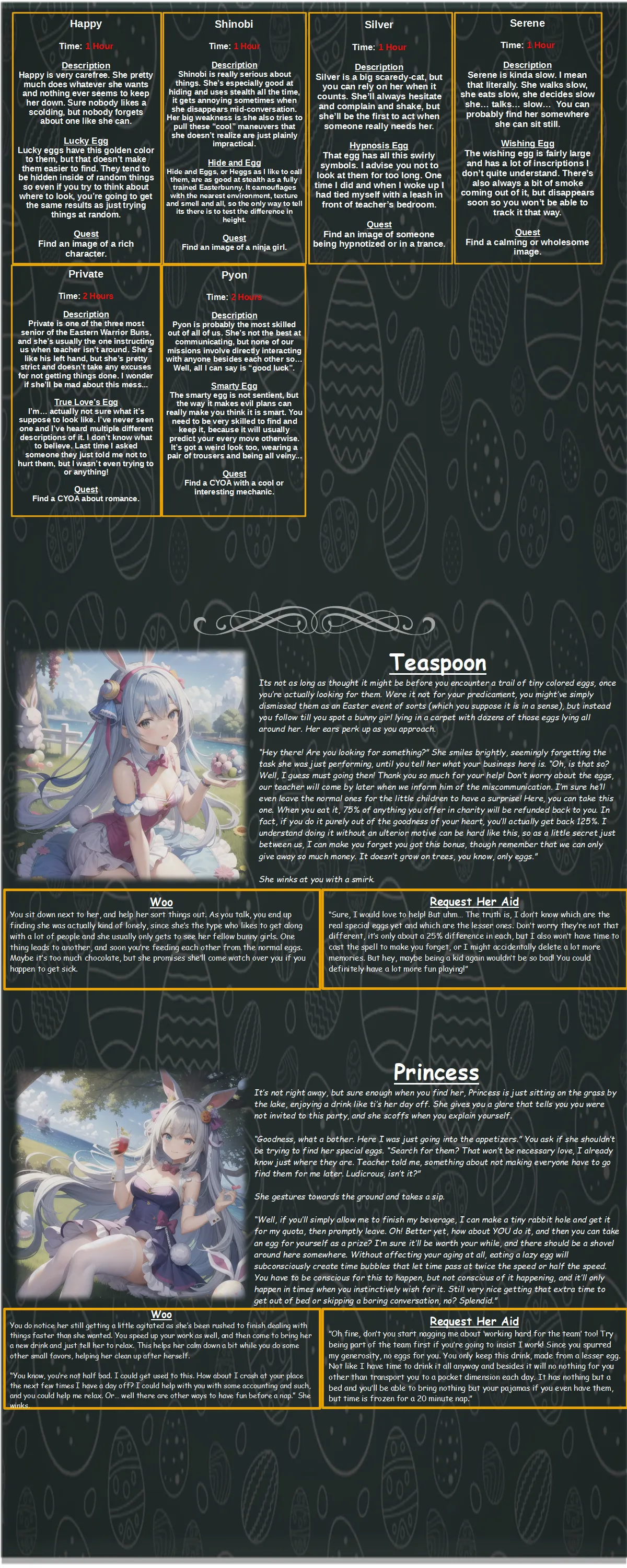 (약 NSFW) Eastern Egg Hunt CYOA 채널
