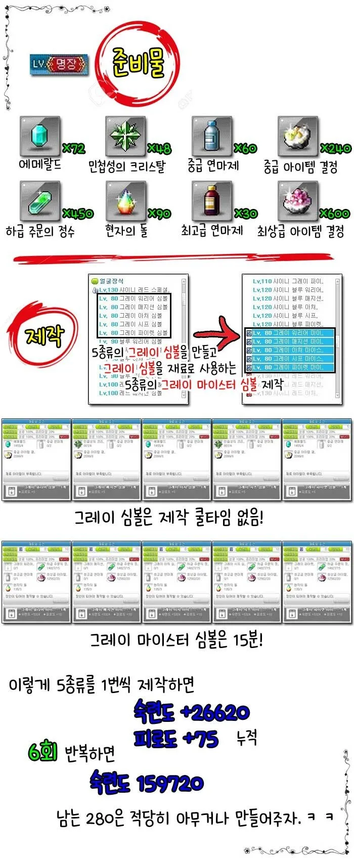 리부트 전문직업 공략 관련 긁어모은거 - 메이플스토리 채널