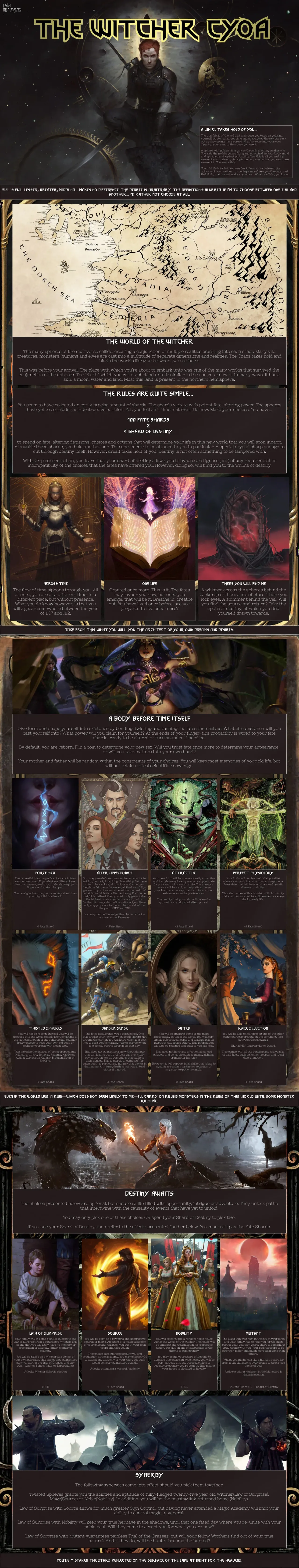 (NSFW) The Witcher Cyoa v1.0 CYOA 채널