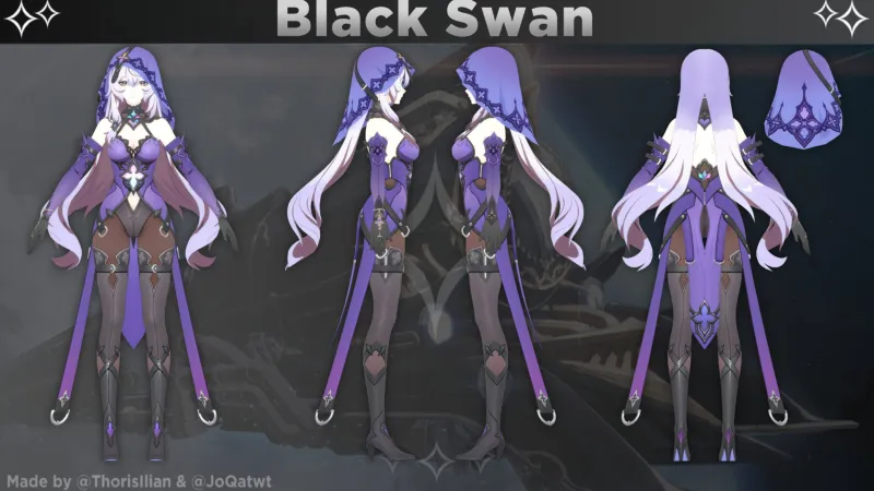 블랙스완 이건 존나 검열먹을거같은 디자인이네 - 붕괴 스타레일 채널