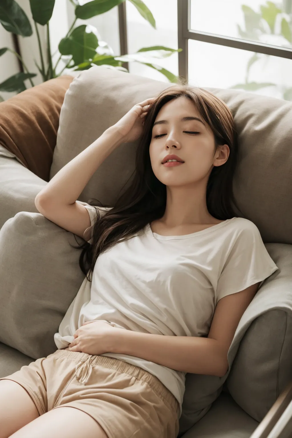 옆으로 누워있는거 해달래서.. 일단 체위부터 AI 반실사 그림 채널