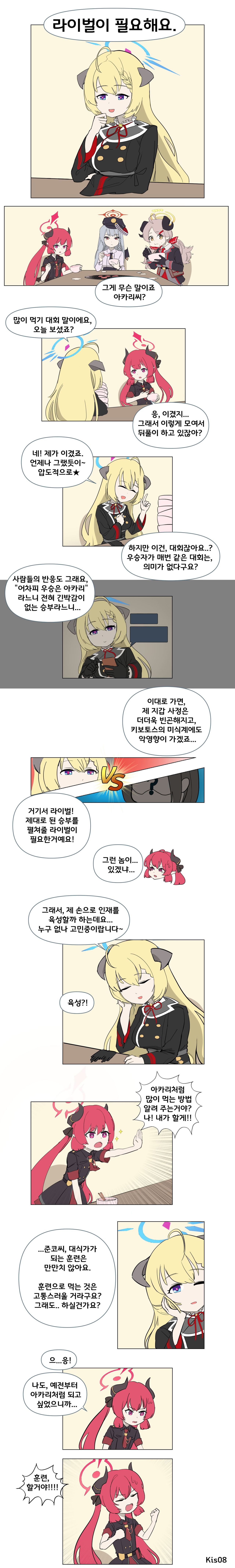 스압) 미식연구부와 미카의 모험.manhwa - 블루 아카이브 채널