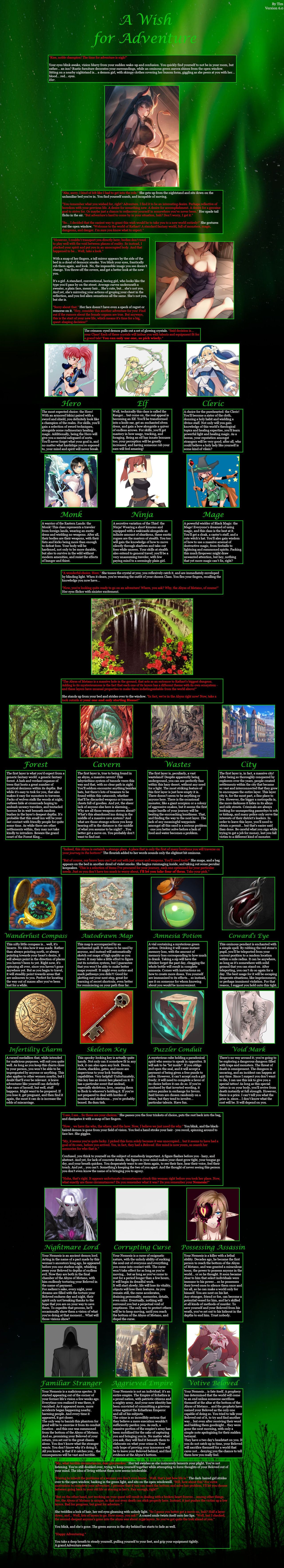 [NSFW] A Wish for Adventure CYOA 채널