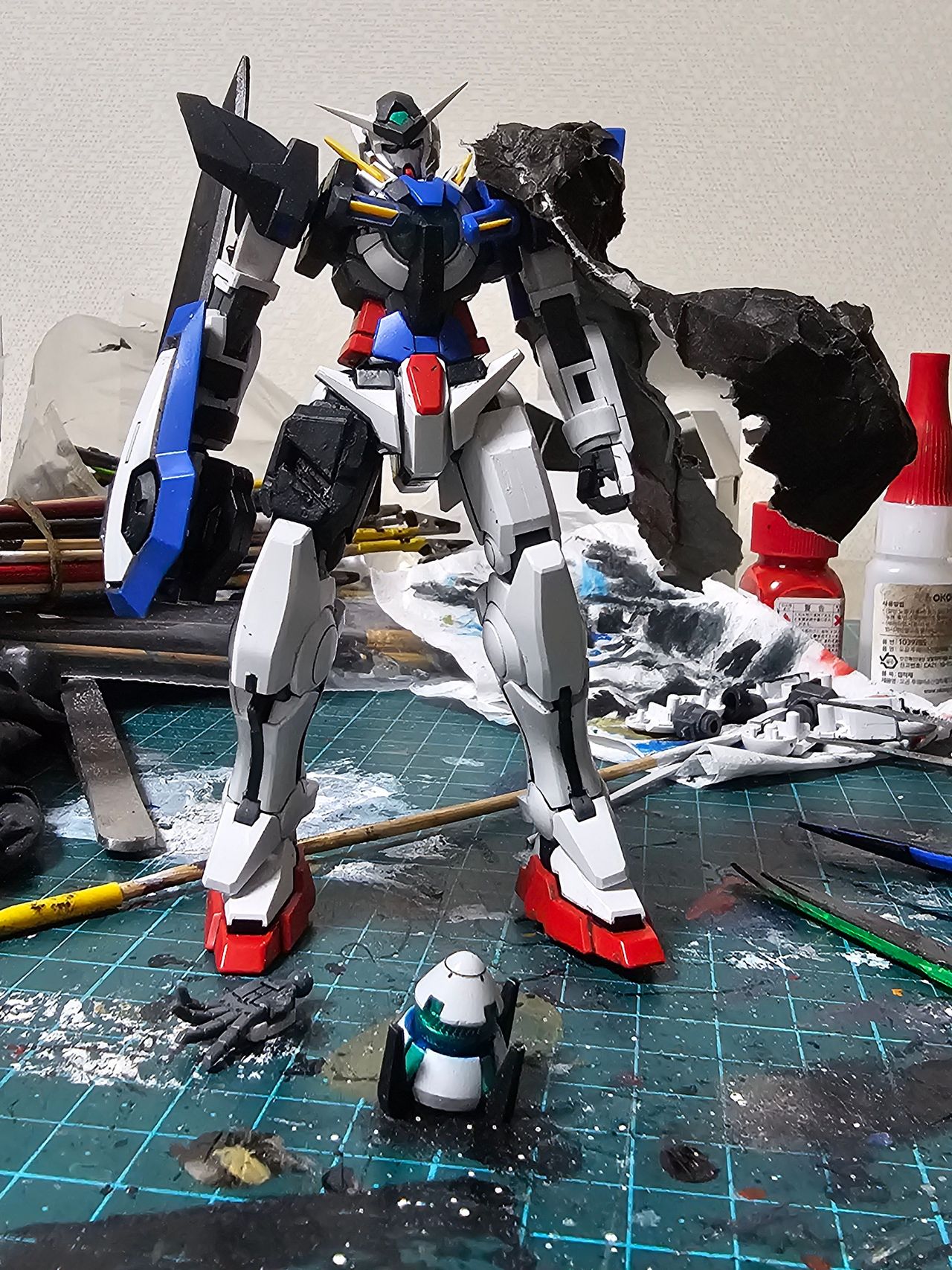 HG 엑시아 R2 개조 완료 - 프라모델 채널