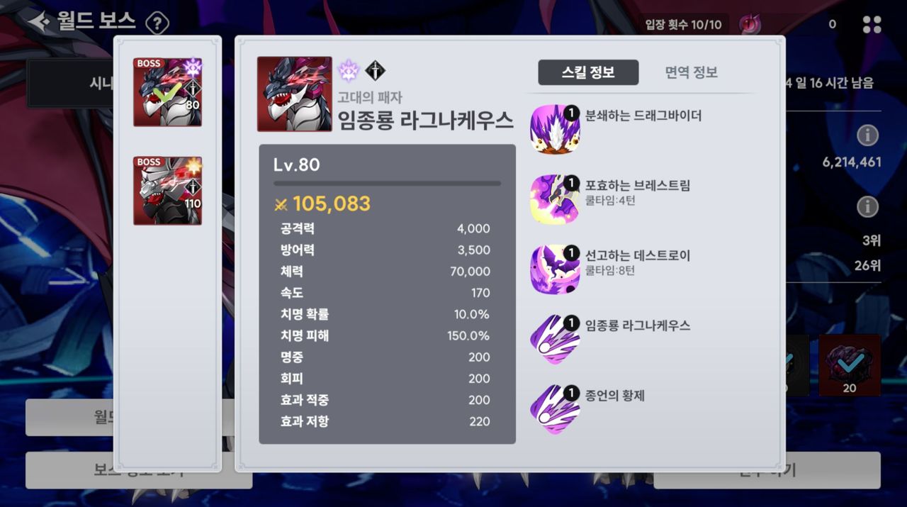 월드 보스 가이드 - 아우터플레인 채널