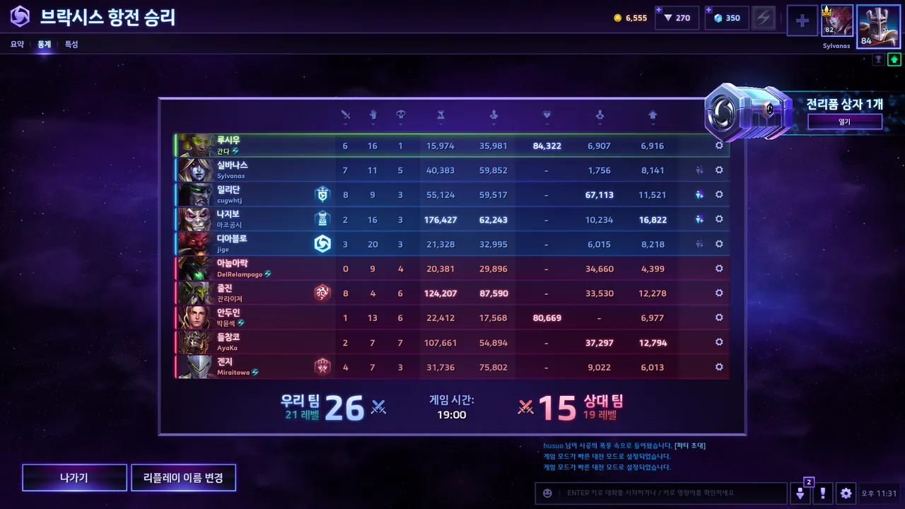 양학 5인팟 이겨냈다 ㅋㅋㅋㅋㅋㅋㅋㅋ - 히어로즈 오브 더 스톰 채널