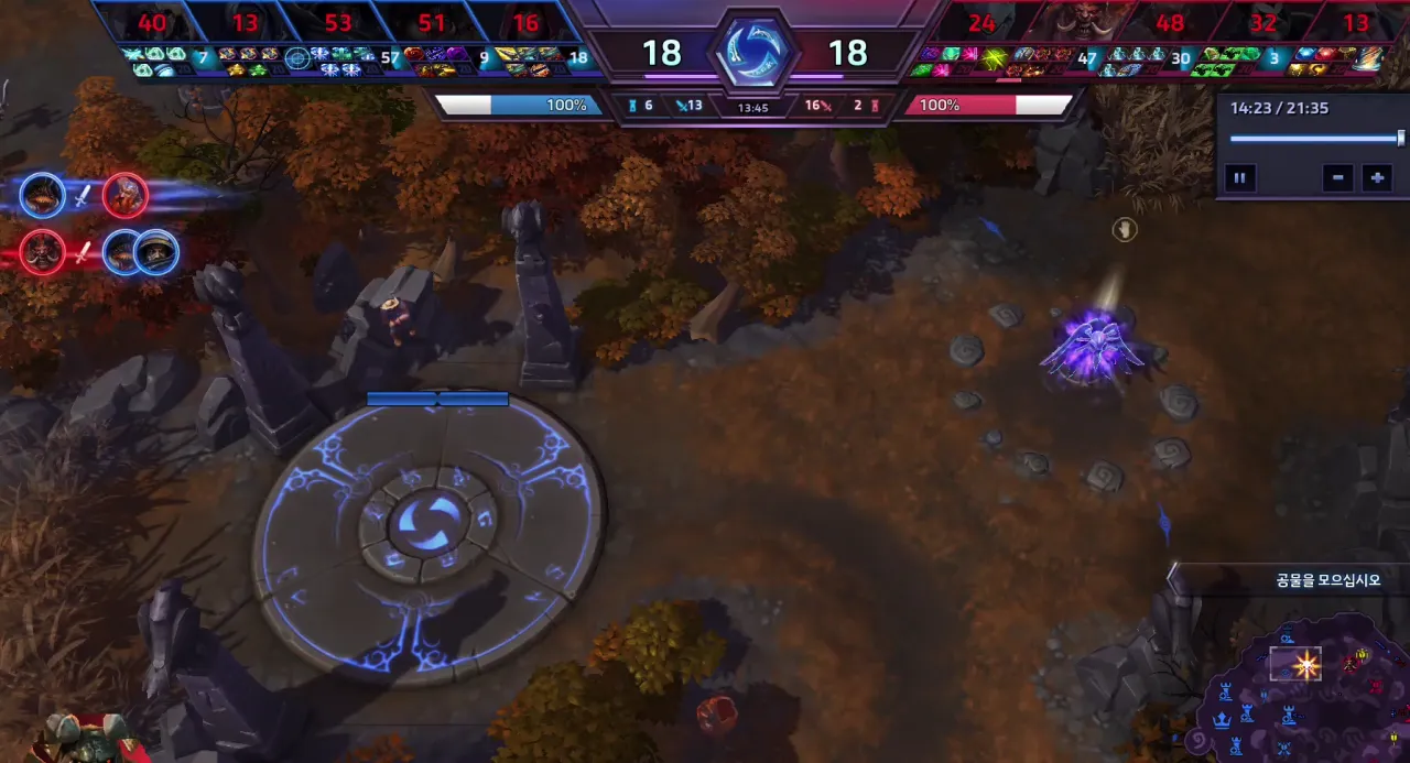 역대급 뇌없는 도살자 플레이 리플(무음) - 히어로즈 오브 더 스톰 채널