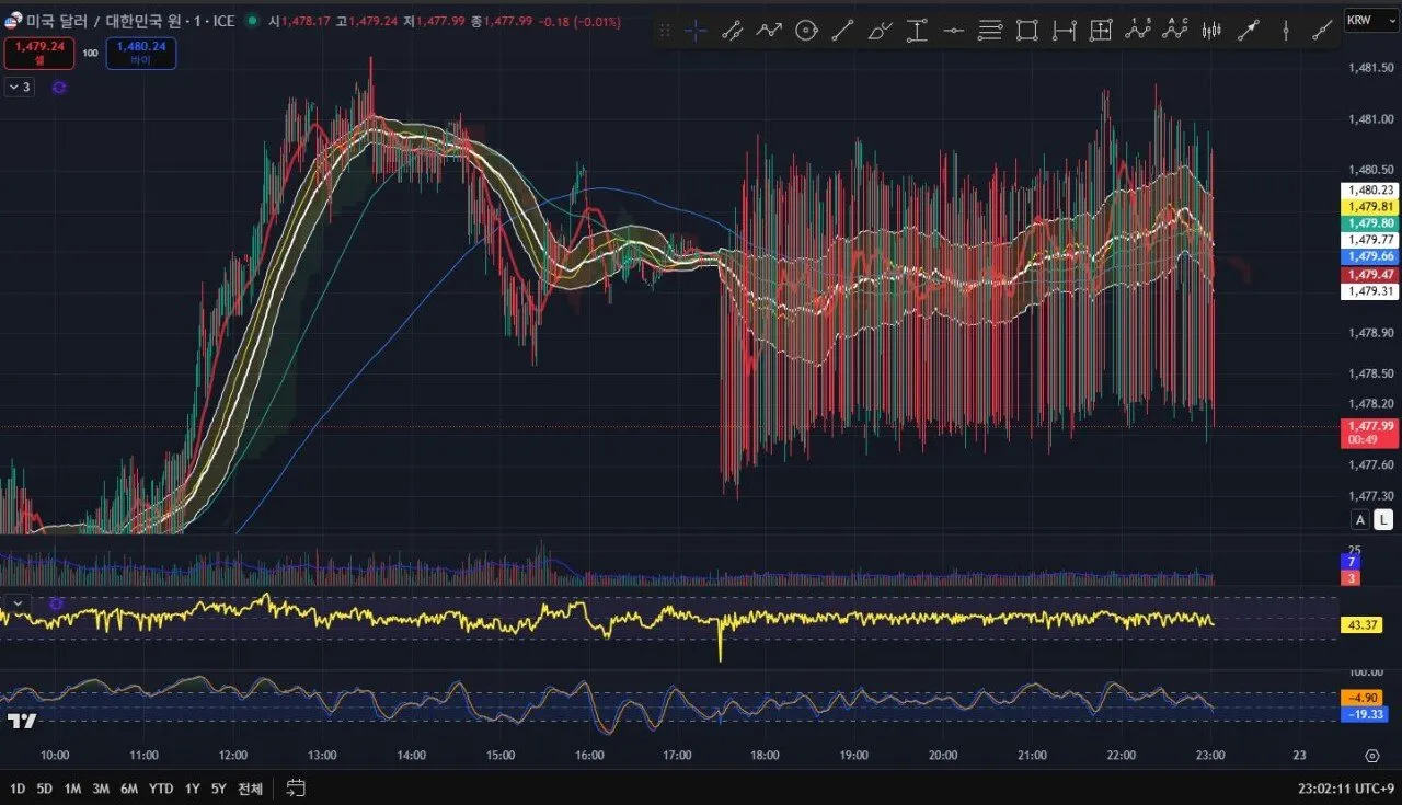 실시간 환율 분봉 레전드.jpg - 주식 채널